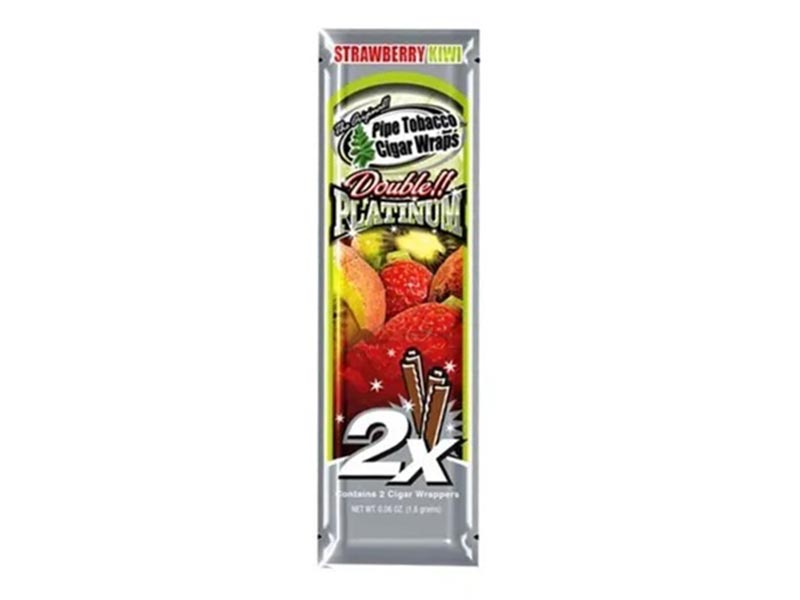 Papel de Tabaco 2u. - Strawberry Kiwi / Blunt Wrap Platinum